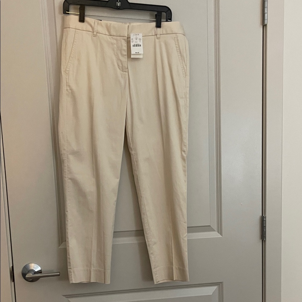 J. Crew Skimmer Pant City Fit Beige Pants